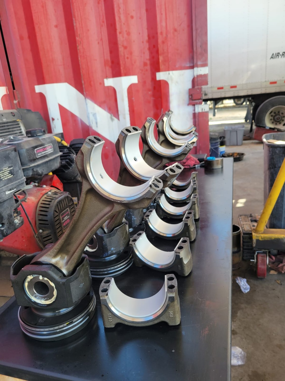 Engine bearing components